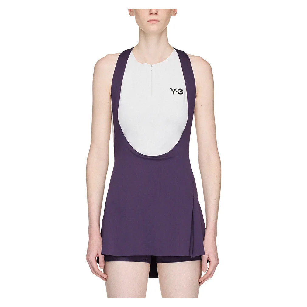 Women's Y-3 Tennis Bib Skort Aurora Plum