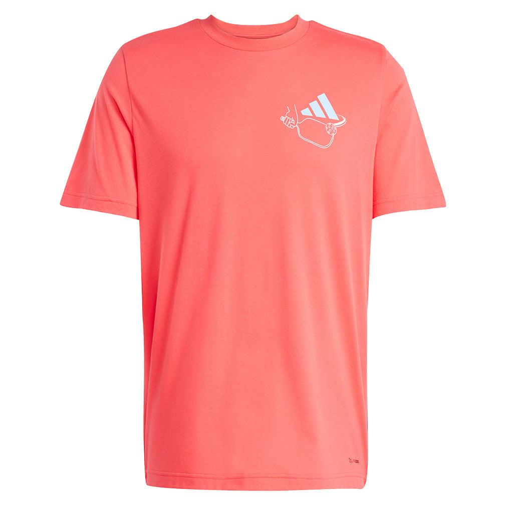 Men's Graphic Pickleball Top Semi Lucid Red