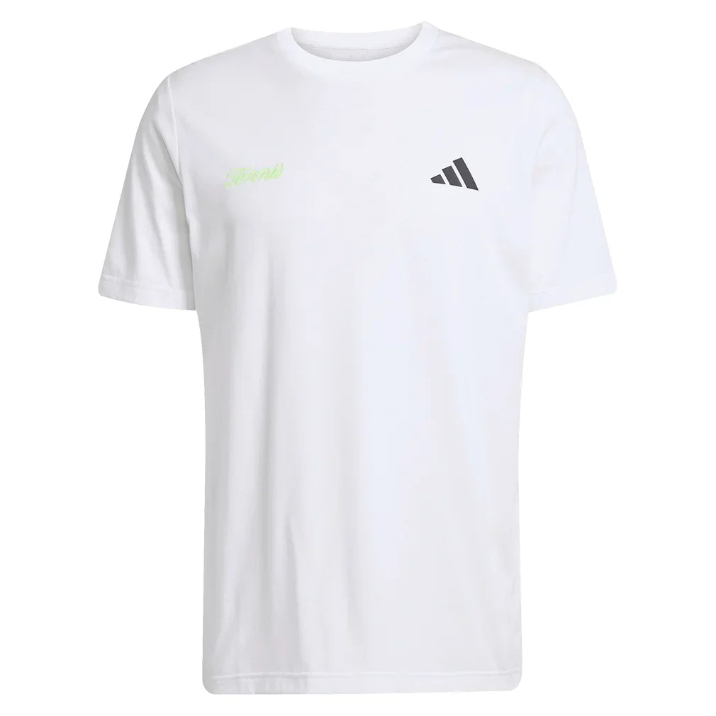 Men's US Graphic Tennis Tee White