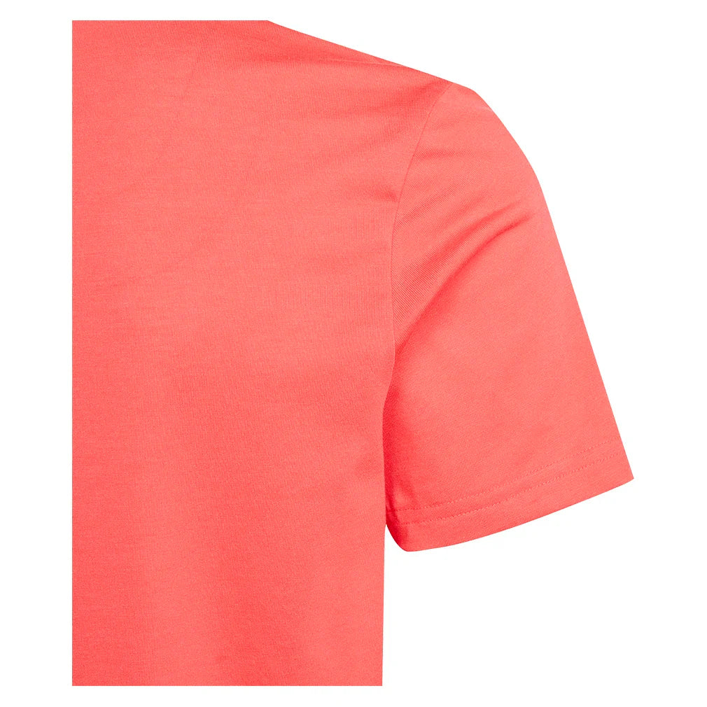 Juniors' Graphic Tennis Tee Semi Lucid Red