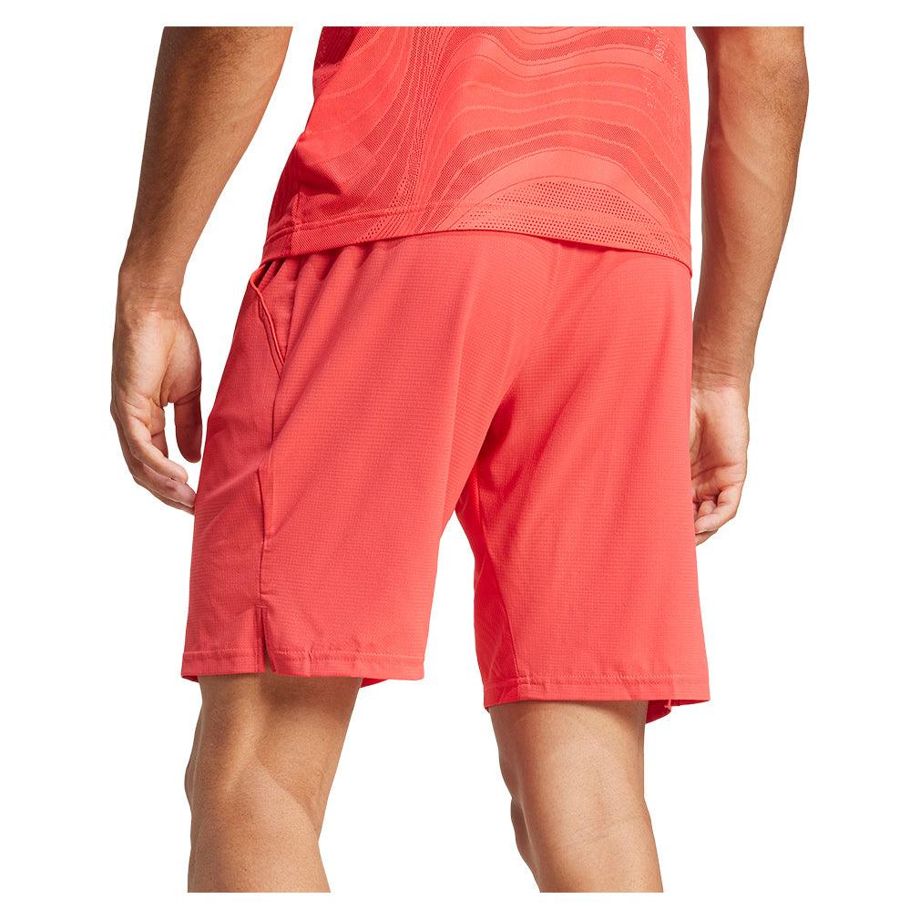 Men's Ergo 9 inch Tennis Short Semi Lucid Red