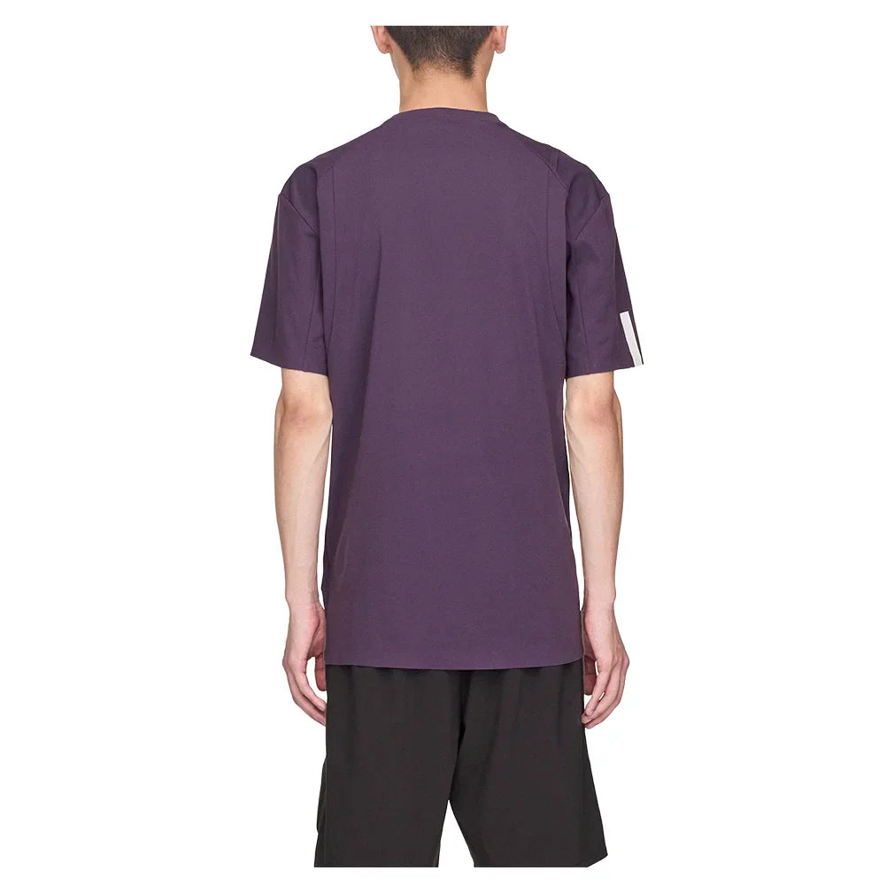 Men's Y-3 Zip Tennis Top Aurora Plum