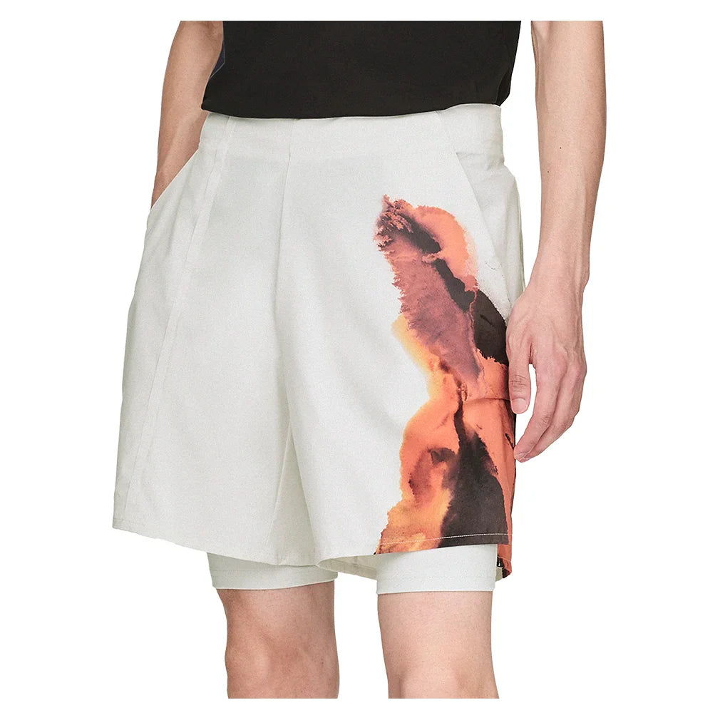 Men's Y-3 7 Inch Short and Tight Orbit Grey