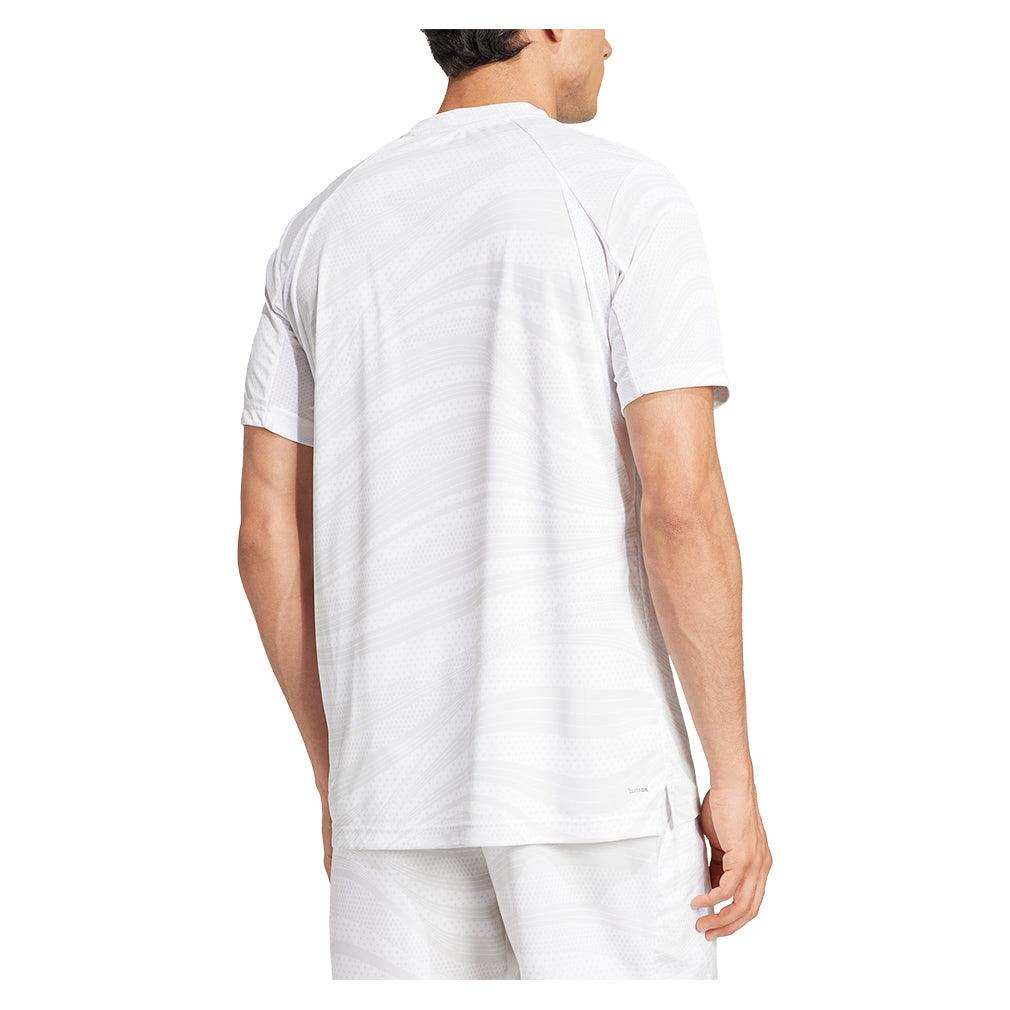 Men's Club Graphic Tennis Top White