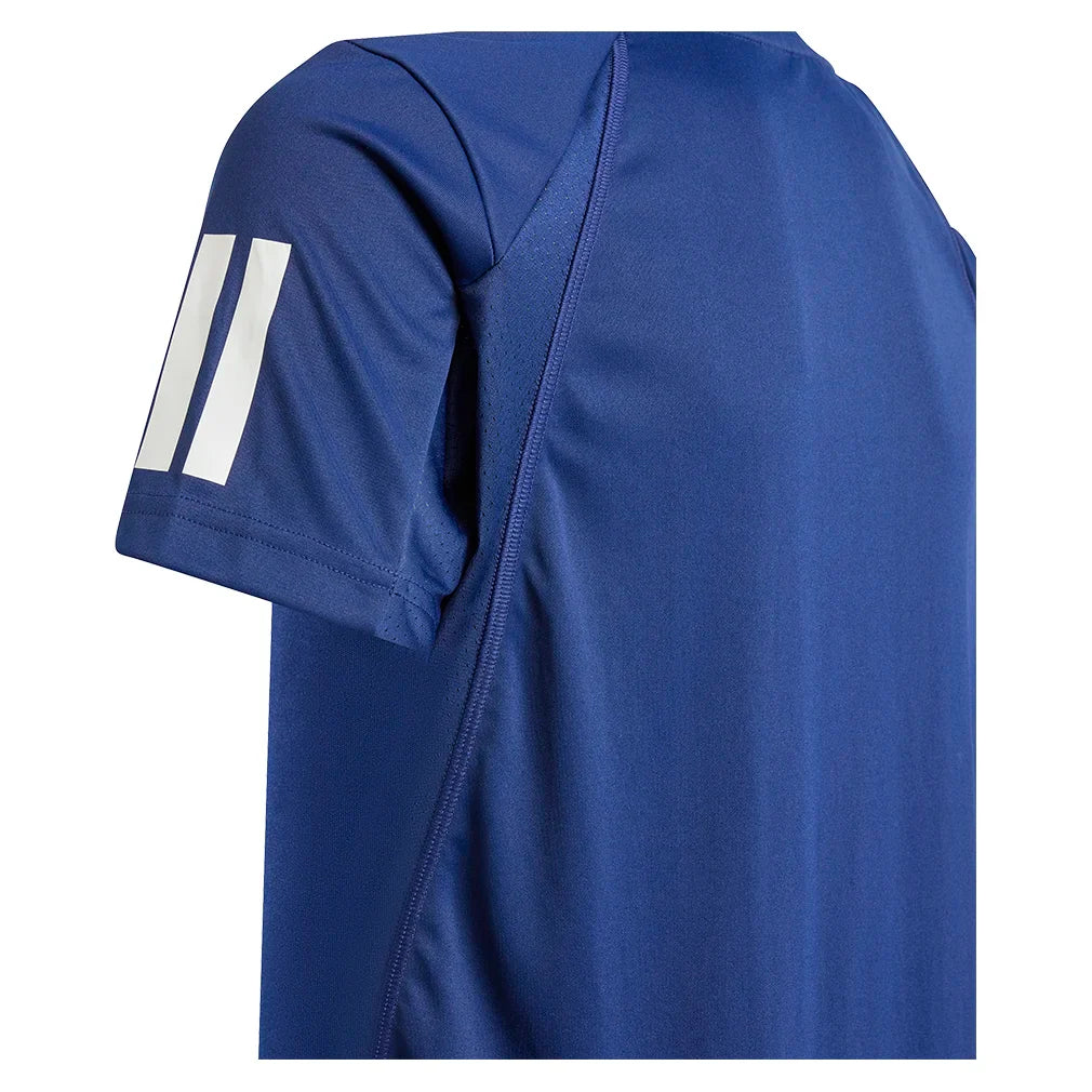 Boys' Club 3-Stripe Tennis Tee Dark Blue