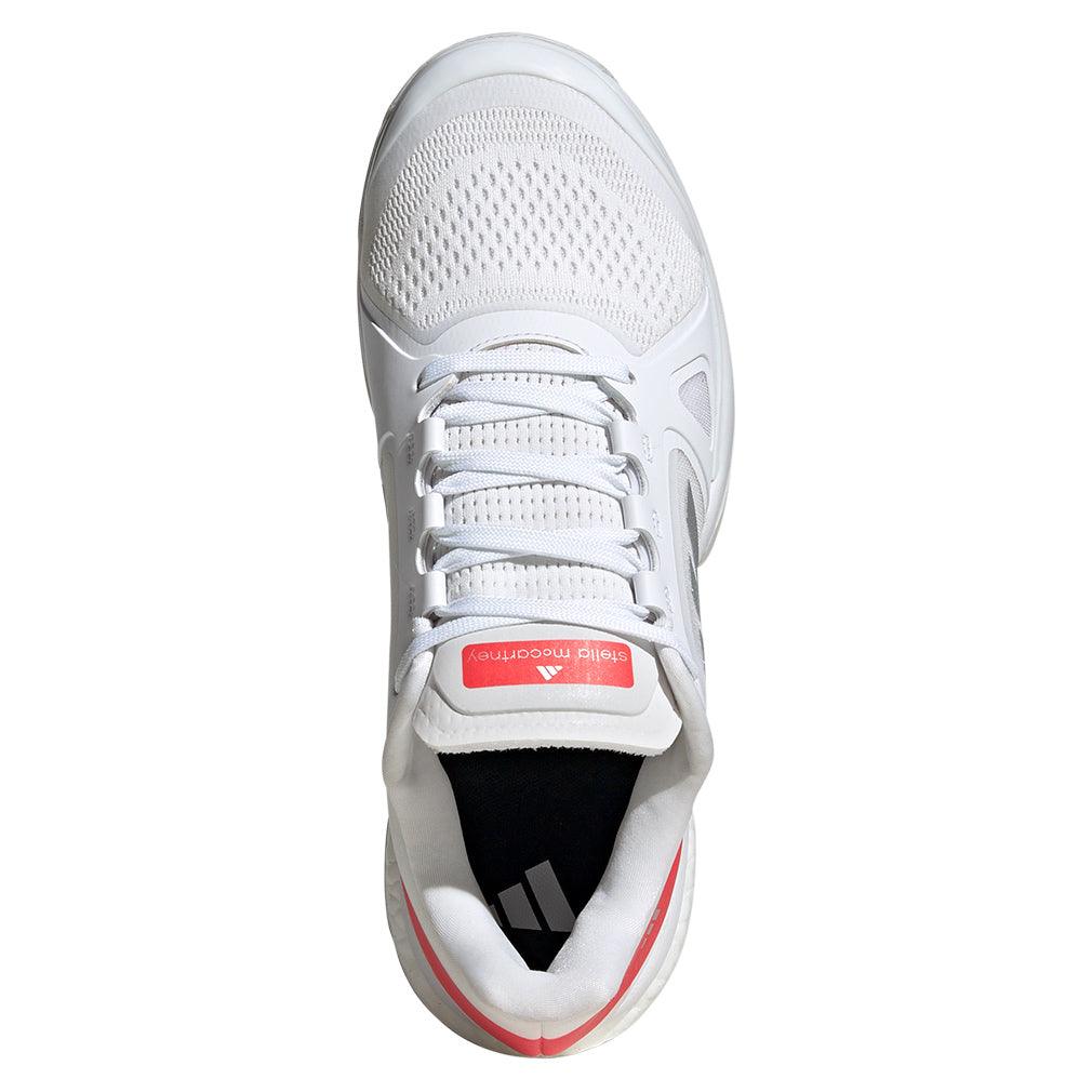 Women's Stella Court Tennis Shoes White and Lucid Red