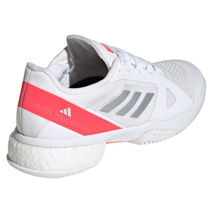 Women's Stella Court Tennis Shoes White and Lucid Red