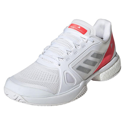 Women's Stella Court Tennis Shoes White and Lucid Red