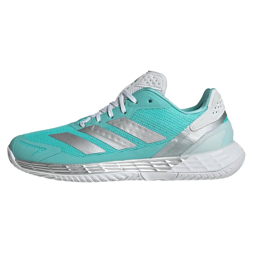Women's Defiant Speed 2 Tennis Shoes Flash Aqua and Silver Metallic