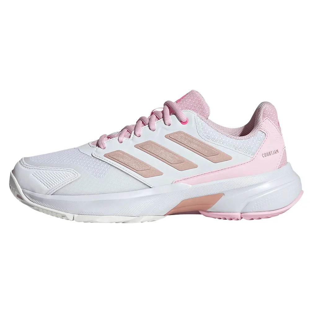 Women's CourtJam Control 3 Tennis Shoes Footwear White and Lucid Pink