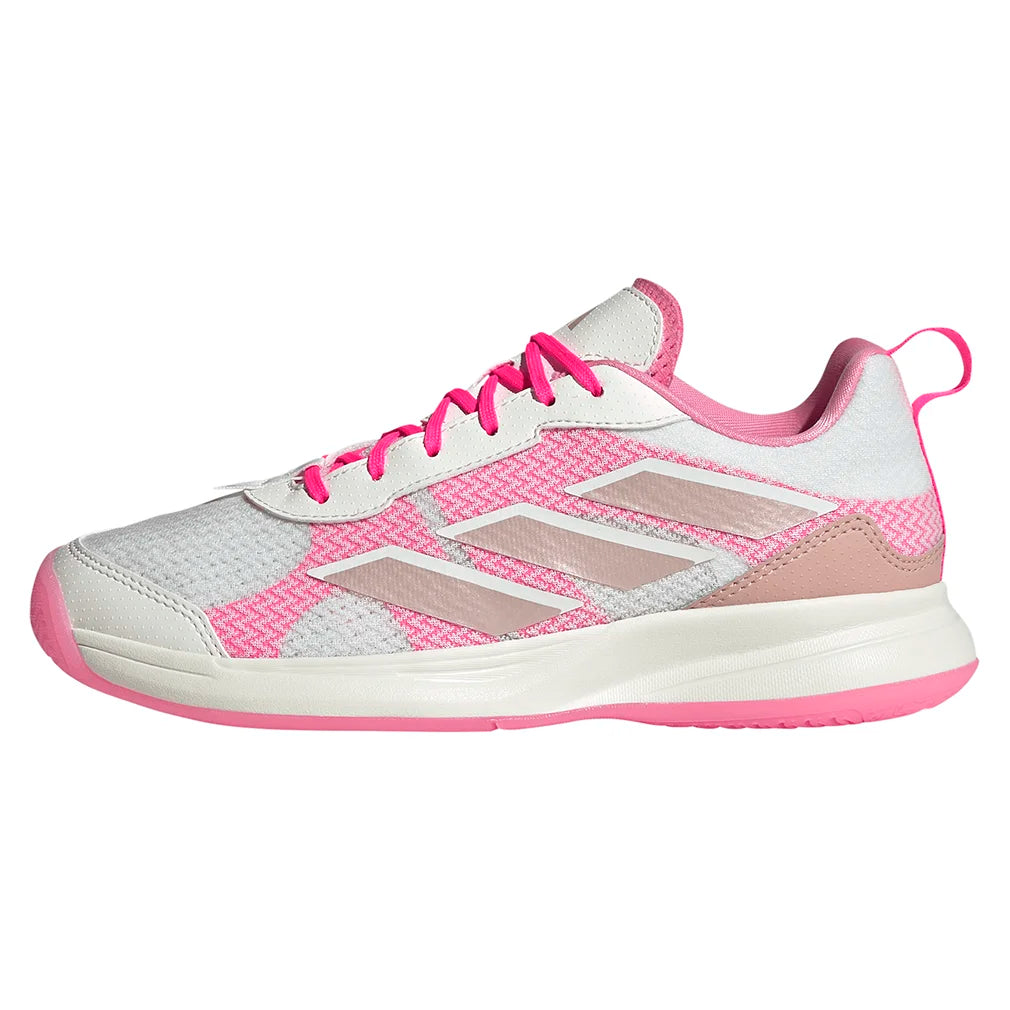 Women's AvaFlash Tennis Shoes Core White and Lucid Pink