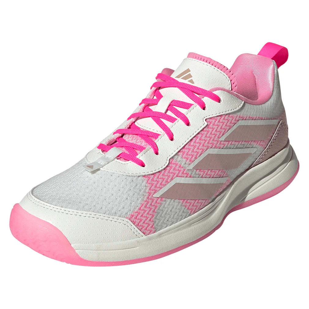 Women's AvaFlash Tennis Shoes Core White and Lucid Pink