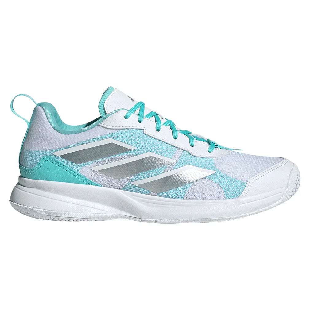 Women's AvaFlash Tennis Shoes Footwear White and Flash Aqua