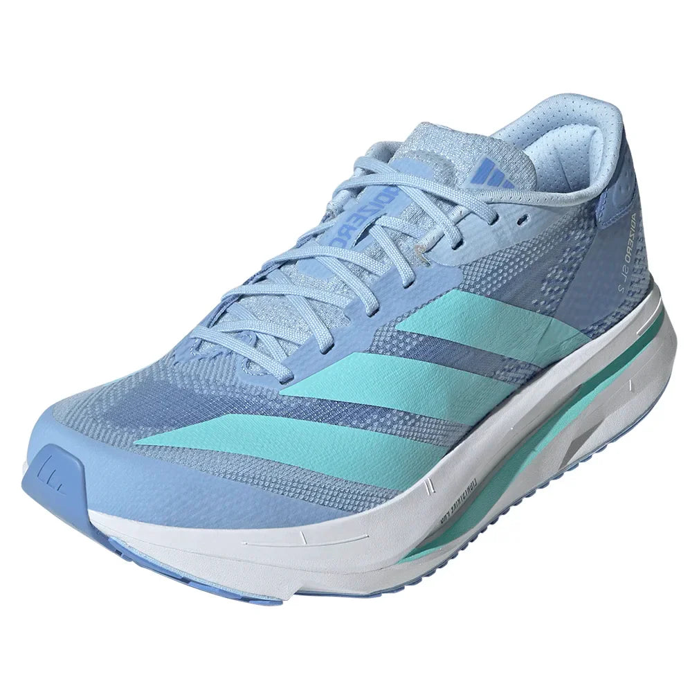 Women's Adizero SL2 Running Shoes Glow Blue and Flash Aqua