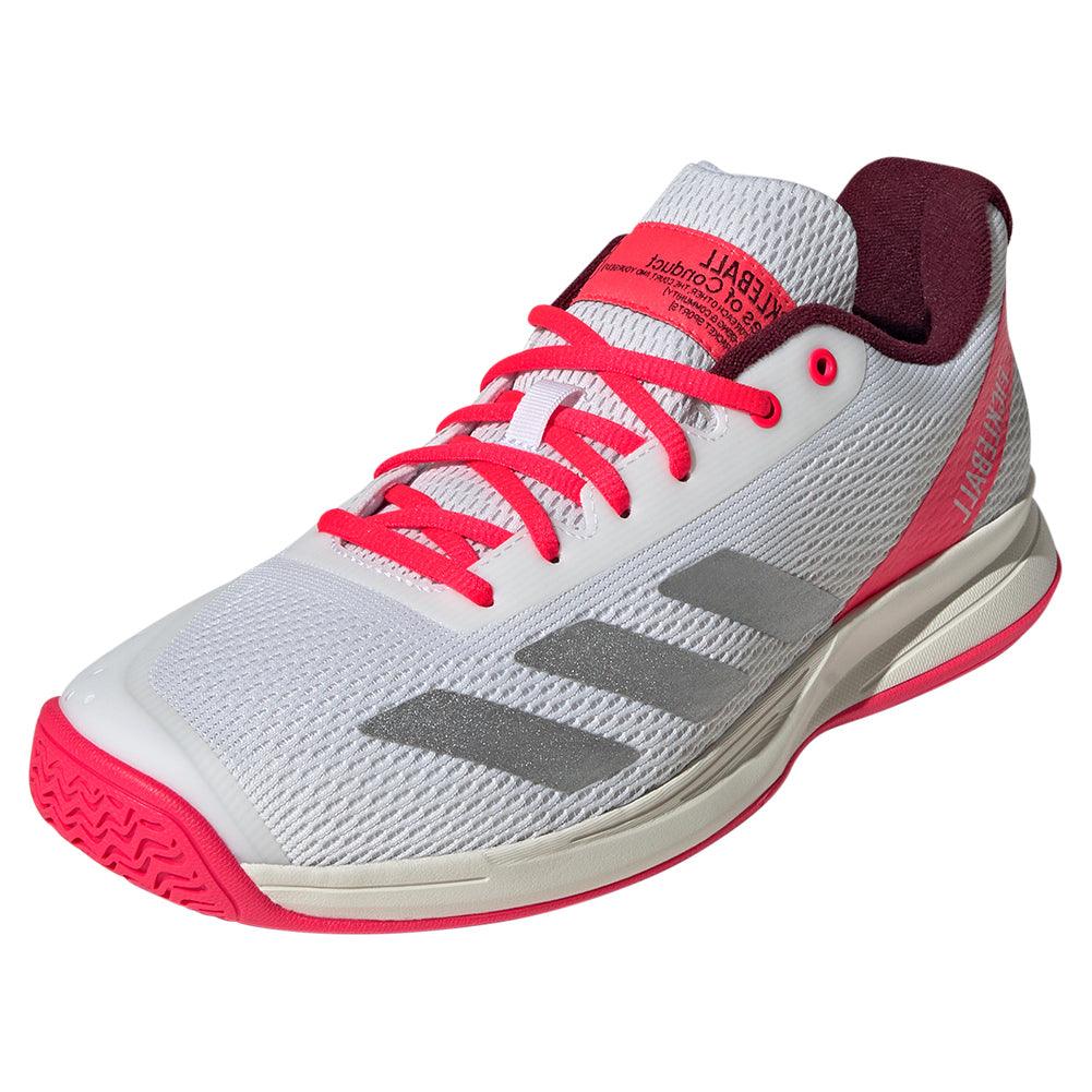 Men's Courtflash Pickleball Shoes White and Lucid Red