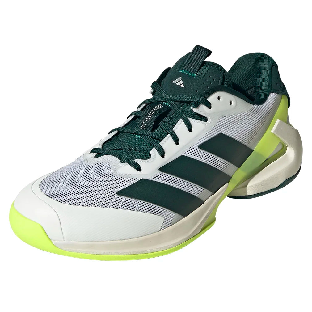 Men's adizero Ubersonic 5 Tennis Shoes Footwear White and Aurora Ivy