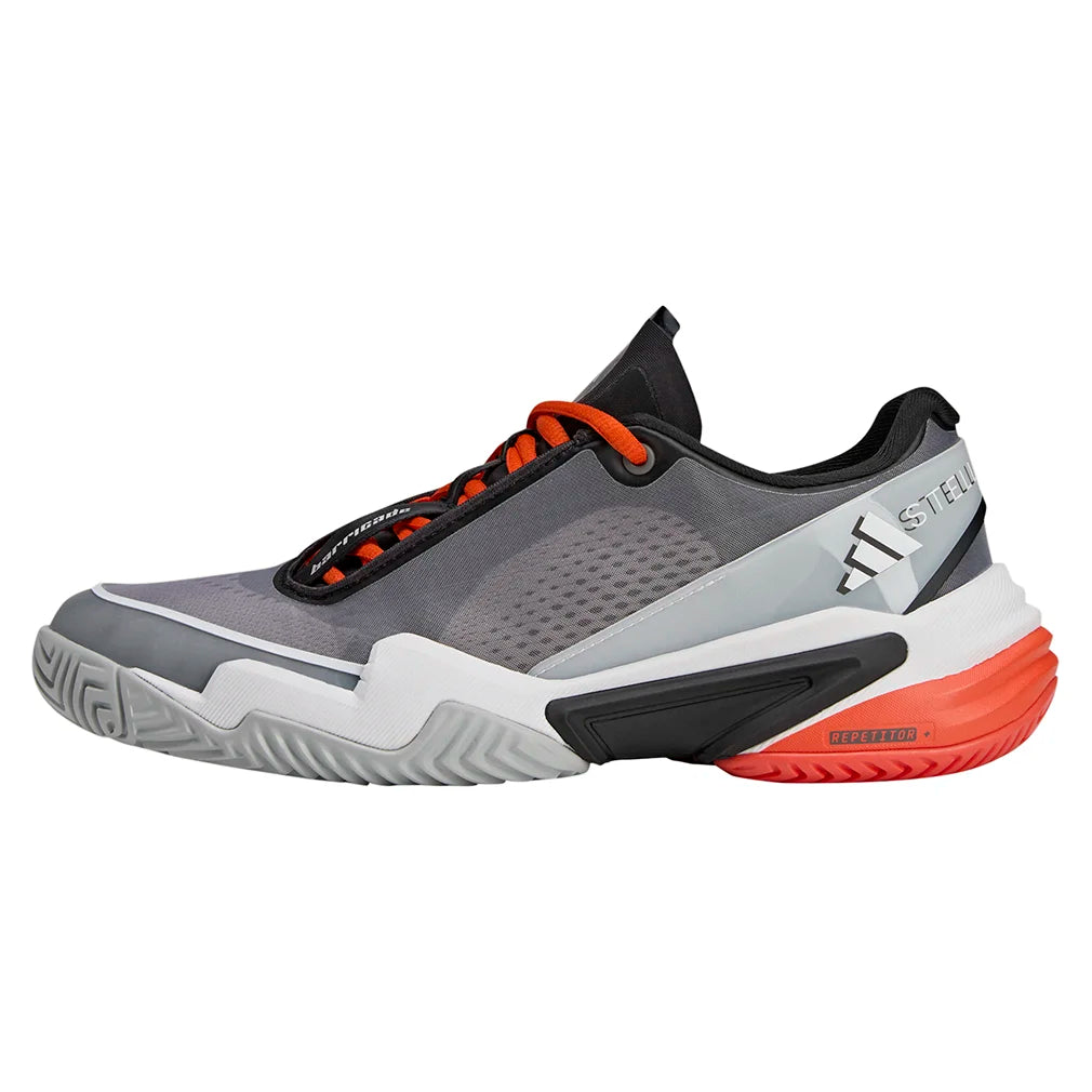 Women's Stella McCartney Barricade Tennis Shoes Footwear White and Charcoal