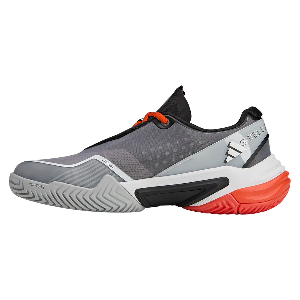 Women's Stella McCartney Barricade Tennis Shoes Footwear White and Charcoal