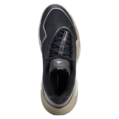 Women's Stella McCartney Barricade Tennis Shoes Core Black and Silver Metallic