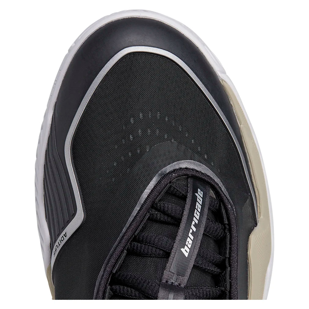 Women's Stella McCartney Barricade Tennis Shoes Core Black and Silver Metallic