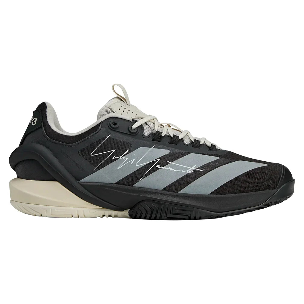 Men's Y-3 adizero Cybersonic Tennis Shoes Black and Orbit Grey