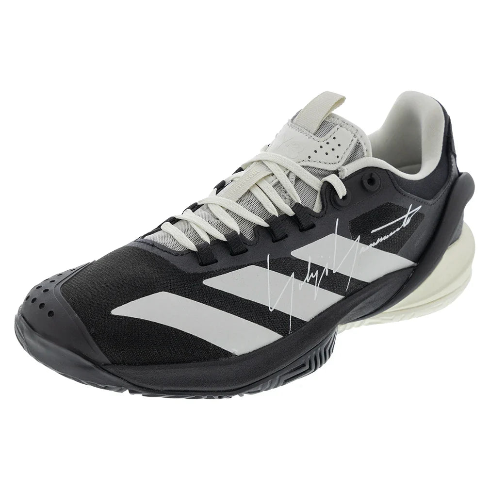 Men's Y-3 adizero Cybersonic Tennis Shoes Black and Orbit Grey