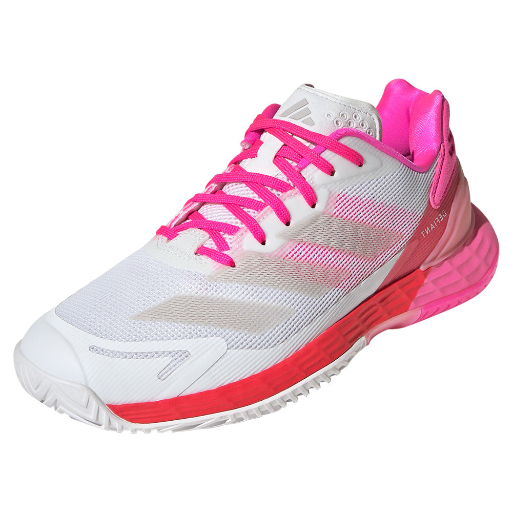 Women's Defiant Speed 2 Tennis Shoes White and Lucid Pink