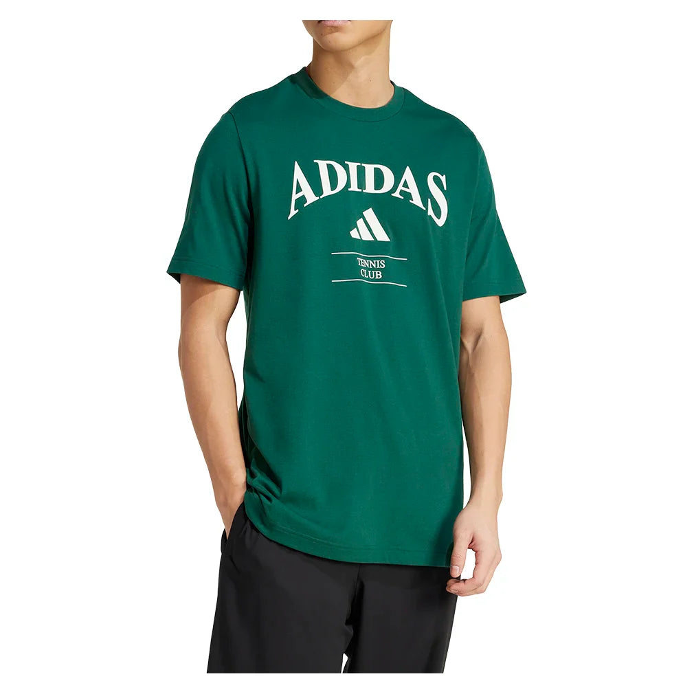 Men's Heritage Graphic Tennis Top Collegiate Green