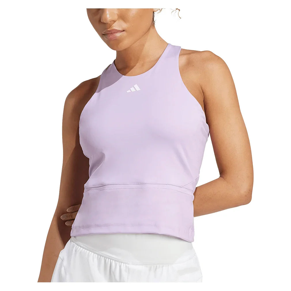 Women's CLIMACOOL Mid Length Y Tennis Tank Powder Plum