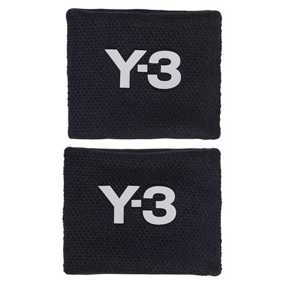 Y-3 Tennis Wristbands S Black and Orbit Grey