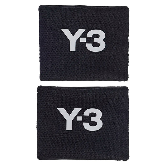 Y-3 Tennis Wristbands S Black and Orbit Grey