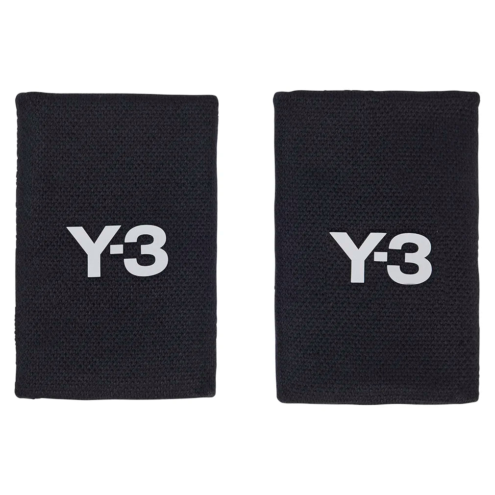 Y-3 Tennis Wristbands L Black and Orbit Grey