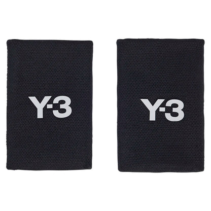 Y-3 Tennis Wristbands L Black and Orbit Grey