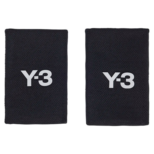 Y-3 Tennis Wristbands L Black and Orbit Grey