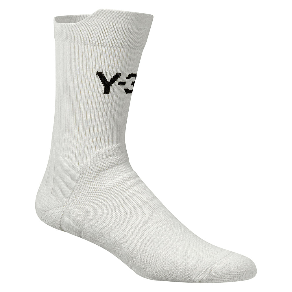Y-3 Tennis Crew Socks Orbit Grey and Black