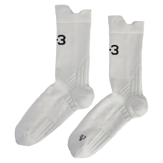 Y-3 Tennis Crew Socks Orbit Grey and Black