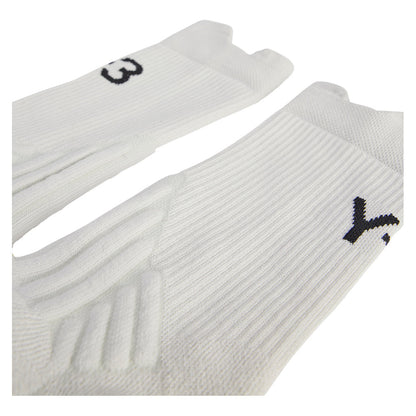 Y-3 Tennis Crew Socks Orbit Grey and Black