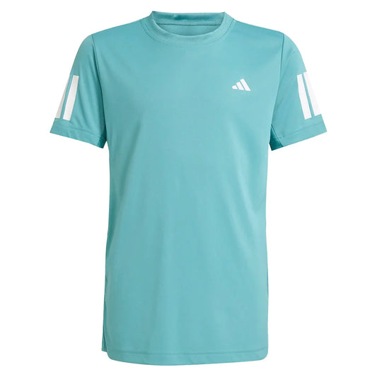 Boys' Club 3-Stripe Tennis Tee Powder Teal