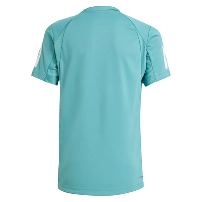 Boys' Club 3-Stripe Tennis Tee Powder Teal