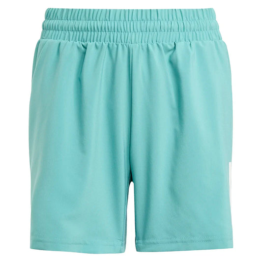 Boys' Club 3-Stripe Tennis Short Powder Teal
