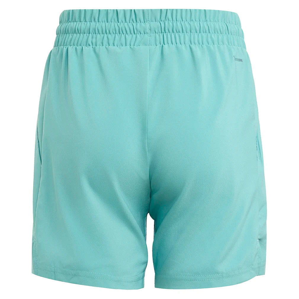Boys' Club 3-Stripe Tennis Short Powder Teal