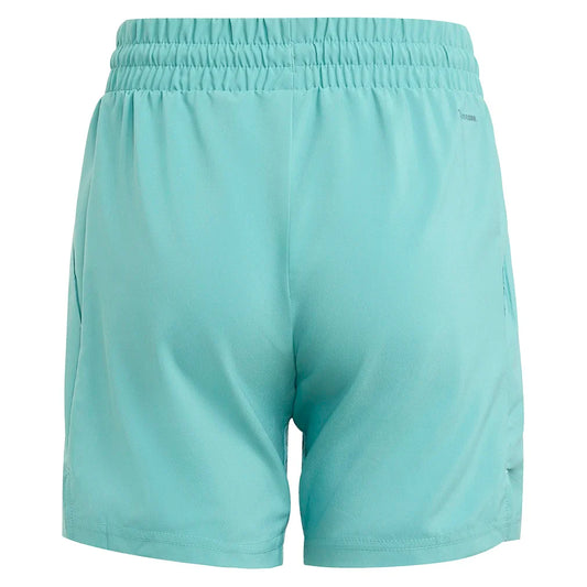 Boys' Club 3-Stripe Tennis Short Powder Teal