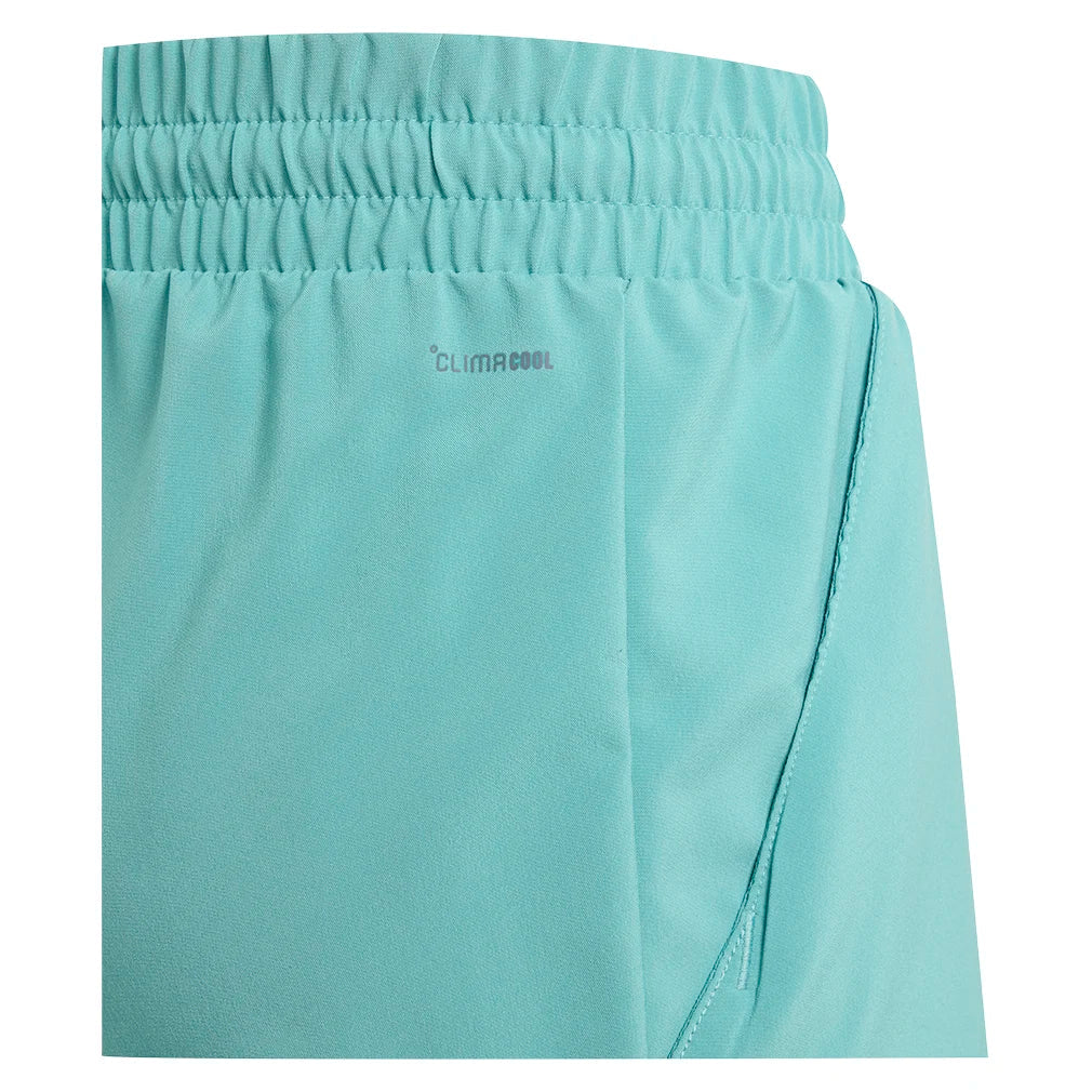 Boys' Club 3-Stripe Tennis Short Powder Teal