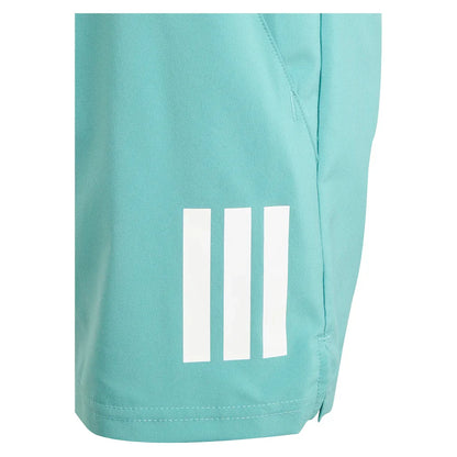 Boys' Club 3-Stripe Tennis Short Powder Teal