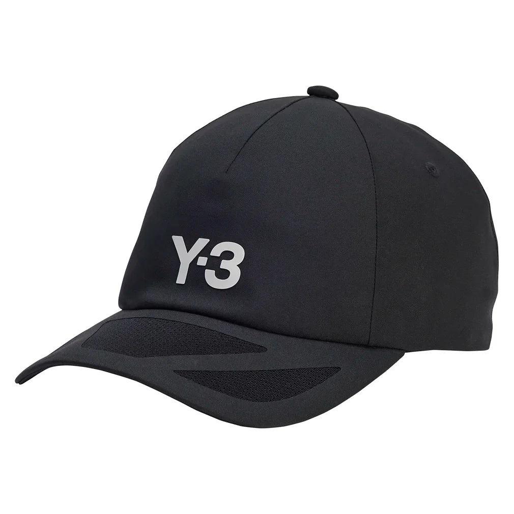 Y-3 CLIMACOOL Tennis Cap Black and Orbit Grey