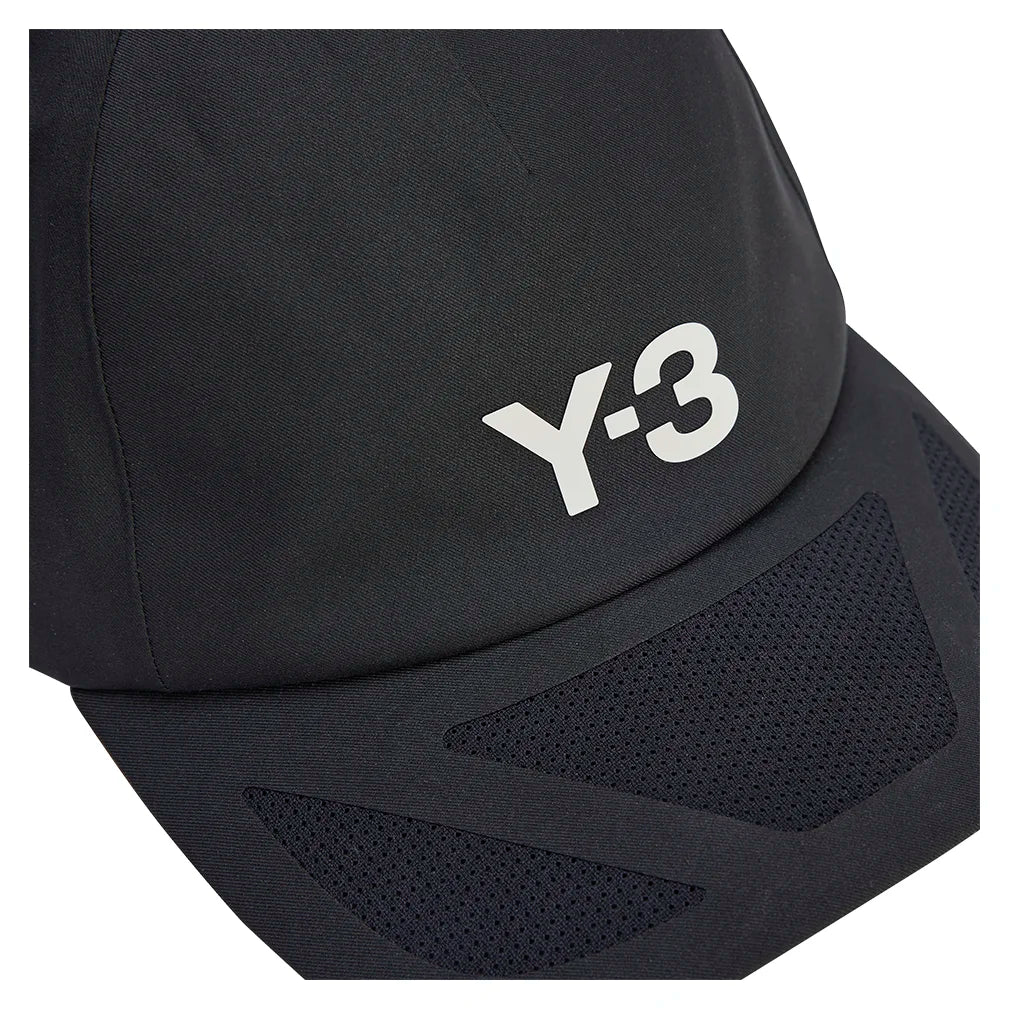 Y-3 CLIMACOOL Tennis Cap Black and Orbit Grey