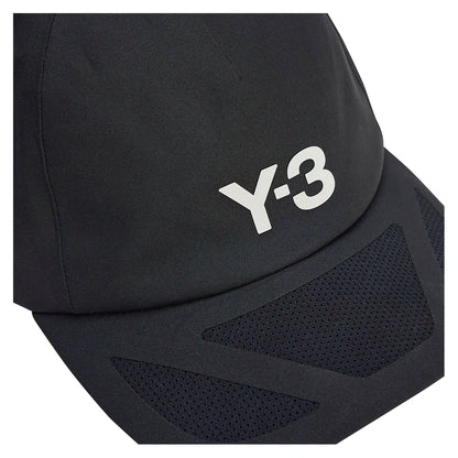 Y-3 CLIMACOOL Tennis Cap Black and Orbit Grey