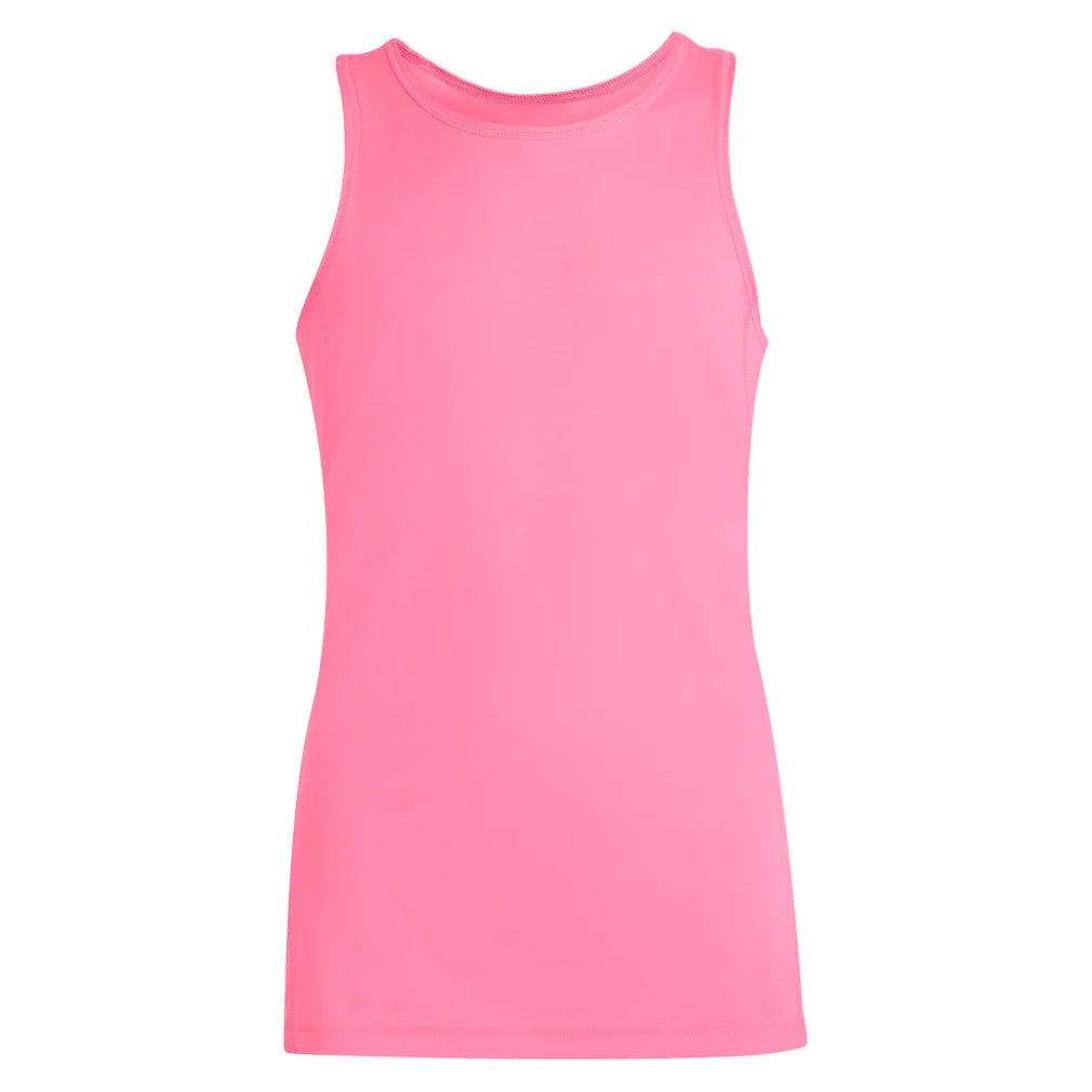 Girls' Club Tennis Tank Lucid Pink