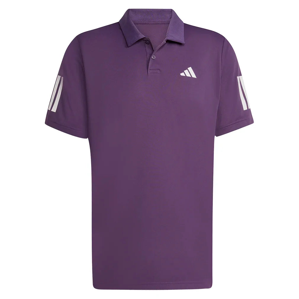 Men's Club 3 Stripes Tennis Polo Aurora Plum