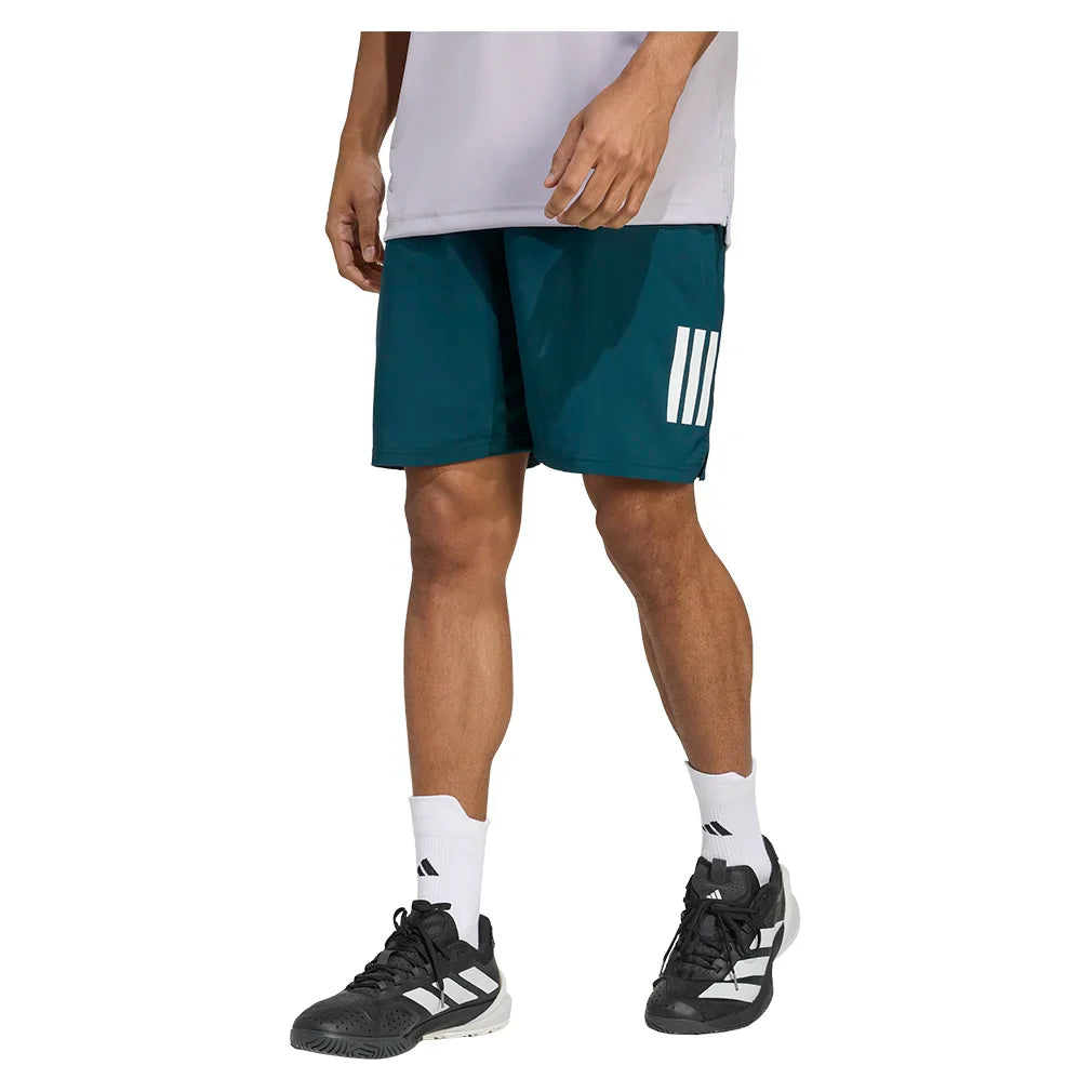 Men's Club 3 Stripes 9 Inch Tennis Short Aurora Ivy